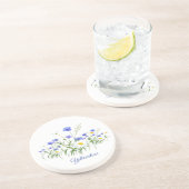 Dessous De Verre En Grès Dessous de verre de grès de Yellowstone Fleurs sau (Côté)
