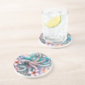 Dessous De Verre En Grès Dessous de verre de grès d'Octopus (Côté)