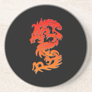 Dessous De Verre En Grès Dessous de verre de grès dragon chinois