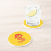 Dessous De Verre En Grès Dessous de verre de grès dragon chinois (Côté)
