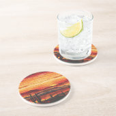 Dessous De Verre En Grès Dessous de verre de grès du désert Sunset (Côté)