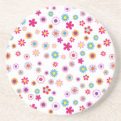 Dessous De Verre En Grès Dessous de verre de grès floral géométrique brilla (Devant)