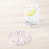 Dessous De Verre En Grès Dessous de verre de grès floral géométrique brilla (Côté)