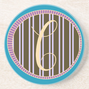Dessous De Verre En Grès Dessous de verre de grès Monogramme C