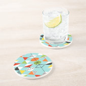 Dessous De Verre En Grès Dessous de verre de grès Motif Retro Harlequin (Côté)