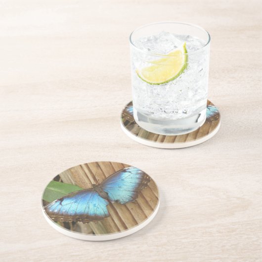 Dessous De Verre En Grès Dessous de verre de grès papillon (Côté)