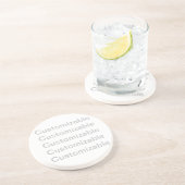 Dessous De Verre En Grès Dessous de verre de grès personnalisable (Côté)