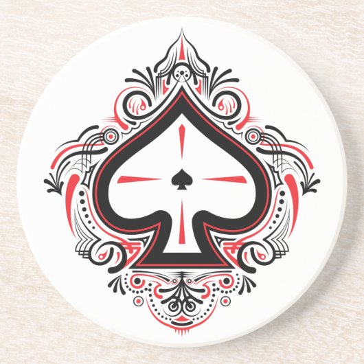 Dessous De Verre En Grès Dessous de verre de grès — Pique (Devant)