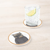 Dessous De Verre En Grès DESSOUS DE VERRE de grès rond de la CHAUSSÉE (Côté)