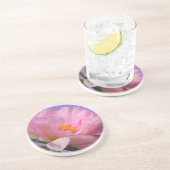Dessous De Verre En Grès Dessous de verre de grès rose Peony (Côté)