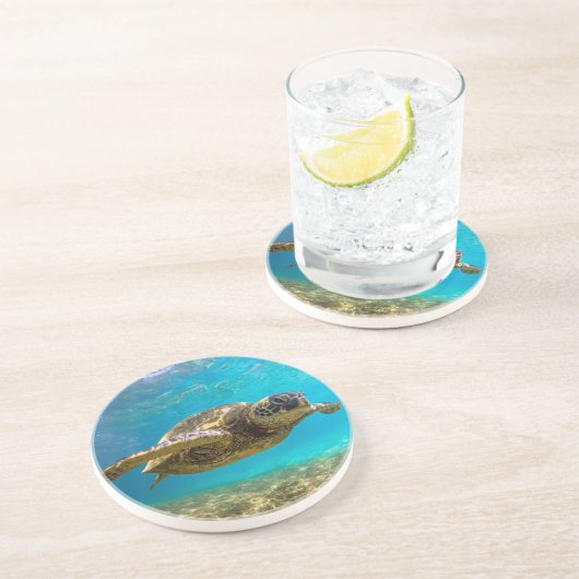 Dessous De Verre En Grès Dessous de verre de grès tortue (Côté)