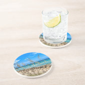 Dessous De Verre En Grès dessous de verre de grès tropical (Côté)