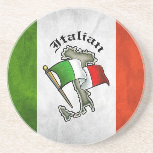 Dessous De Verre En Grès Dessous de verre italiens de boissons de grès