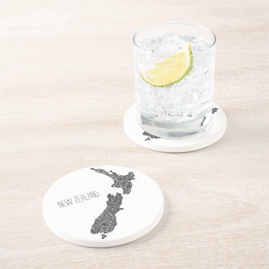 Dessous De Verre En Grès Dessous de verre néo-zélandais de grès (Côté)