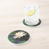 Dessous De Verre En Grès dessous de verre ronds de grès de nénuphar (Côté)