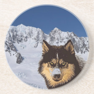 Dessous De Verre En Grès Dessous de verre Sibérien de grès Husky