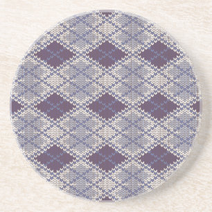 DESSOUS DE VERRE EN GRÈS DESSUS-DE-PLATEAU EN ARGILE TISSÉE PLUM COULEUR RO