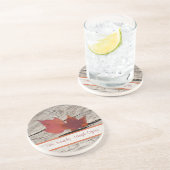 Dessous De Verre En Grès Dessus de verre en pierre de grange pour feuilles  (Côté)