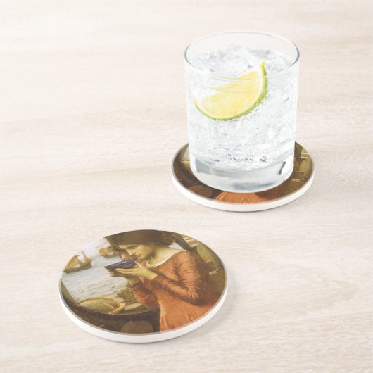 Dessous De Verre En Grès Destiny par John William Waterhouse (Côté)