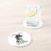 Dessous De Verre En Grès Détective Noir de film (Côté)