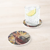 Dessous De Verre En Grès Detroit, Michigan | Ville automobile (Côté)