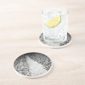 Dessous De Verre En Grès deux côtés de cacao (Côté)