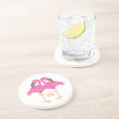 Dessous De Verre En Grès Deux flamands dansants (Côté)