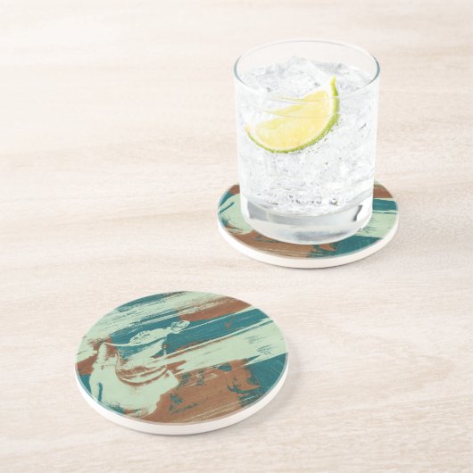 Dessous De Verre En Grès Deux vers le nord (Côté)