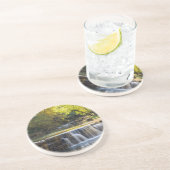Dessous De Verre En Grès Déversement Au-Dessus De La Route (Côté)