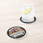 Dessous De Verre En Grès Devis de camping amusant (Côté)