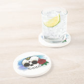 Dessous De Verre En Grès Dia de los Muertos Crâne à sucre (Côté)
