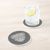 Dessous De Verre En Grès Diable dans les détails (Côté)