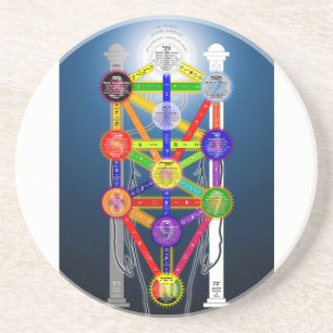 Dessous De Verre En Grès Diagramme de la structure de l'arbre de vie de la 