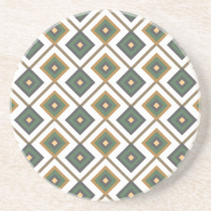 Dessous De Verre En Grès Diamante en vert