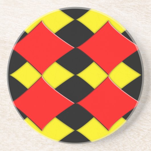 Dessous De Verre En Grès Diamants (Devant)