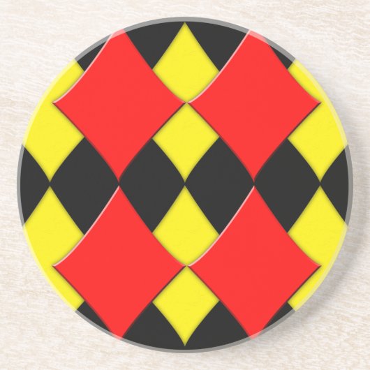 Dessous De Verre En Grès Diamants (Devant)