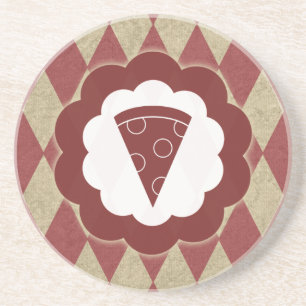 Dessous De Verre En Grès diamants de la pizza