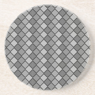 Dessous De Verre En Grès Diamond Series---Gray Coaster 1 of  many colors