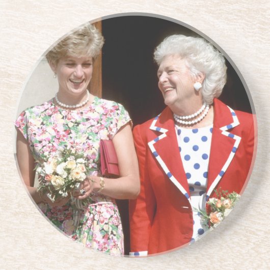 Dessous De Verre En Grès Diana-Barbara Bush (Devant)