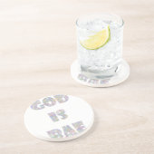 Dessous De Verre En Grès dieu est né (Côté)