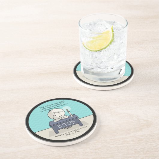 Dessous De Verre En Grès Dieu fait éclater notre lumière (Côté)