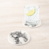 Dessous De Verre En Grès Dîner de répétition Mariage classique élégant (Côté)