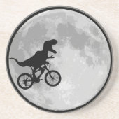 Dessous De Verre En Grès Dinosaur Vélo & Lune (Devant)