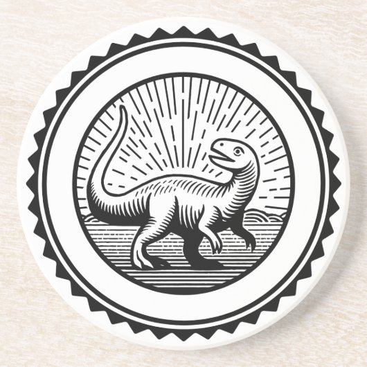 Dessous De Verre En Grès Dinosaure (Devant)