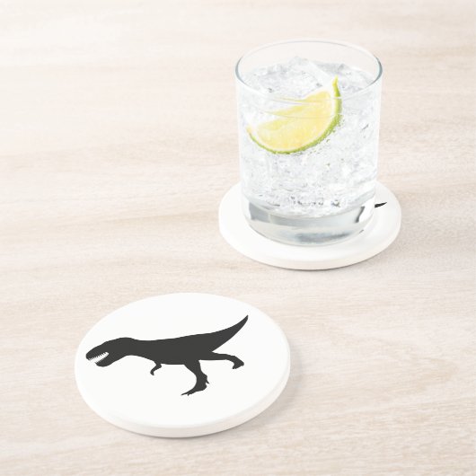 Dessous De Verre En Grès Dinosaure de T Rex (Côté)