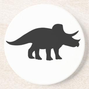 Dessous De Verre En Grès Dinosaure de Triceratops