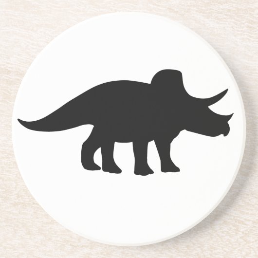 Dessous De Verre En Grès Dinosaure de Triceratops (Devant)