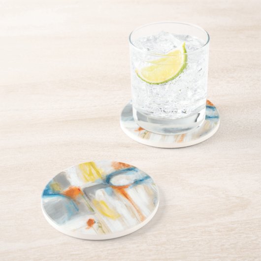 Dessous De Verre En Grès Direction I (Côté)