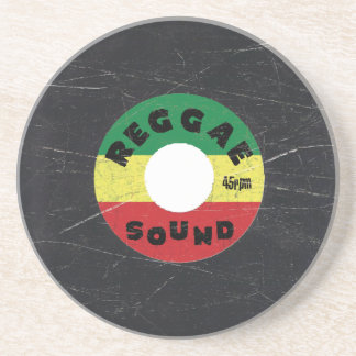 Dessous De Verre En Grès Disque de reggae - dessous de verre de grès