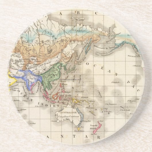 Dessous De Verre En Grès Distribution primitive du genre humain (Devant)